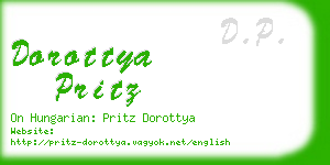 dorottya pritz business card